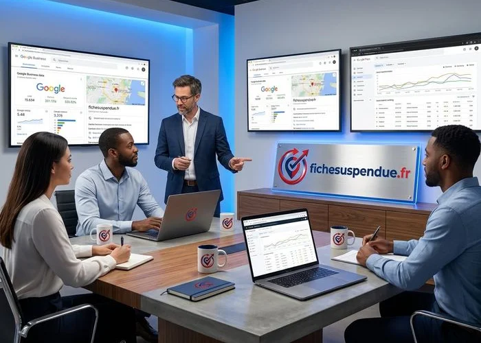 Équipe d'experts Fiche Suspendue en réunion stratégique
